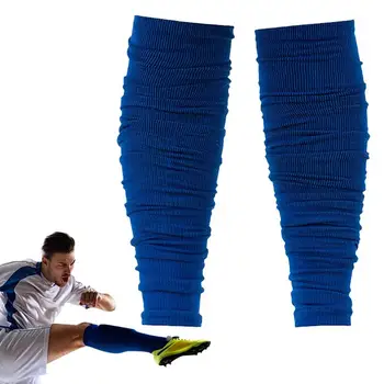 Футболни чорапи с ръкави за телета, 2 елемента, Защита за краката, футболни Спортни Аксесоари за джогинг, колоездене, Баскетбол, фитнес
