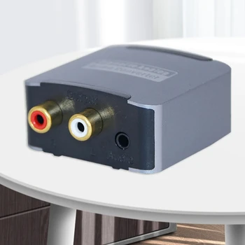 Цифрово-аналогов 3,5-мм коаксиален конвертор, комплект кабели за ТВ декодери SPDIF коаксиален в линеен адаптер