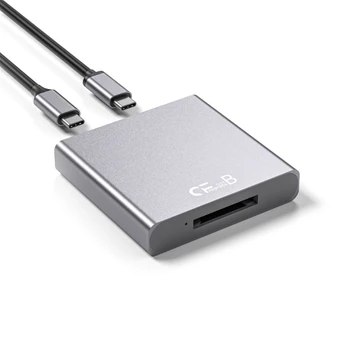 Четец на карти CFexpress Type B с USB кабел C -C USB/USB 3.1 Gen2 10Gpbs